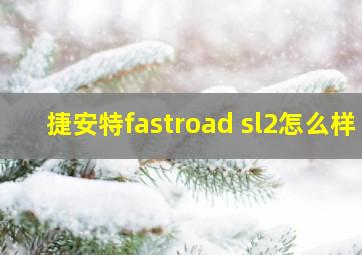 捷安特fastroad sl2怎么样